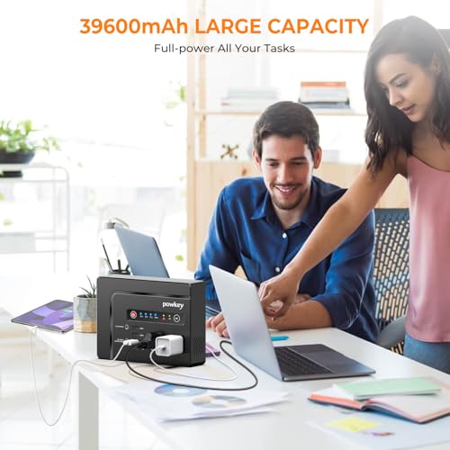 Portable Power Station 200W, Rechargeable Battery Powered with AC Outlet - color: Black