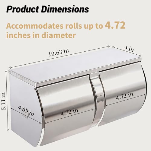 Double Roll Toilet Paper Holder Commercial Toilet Paper Dispenser