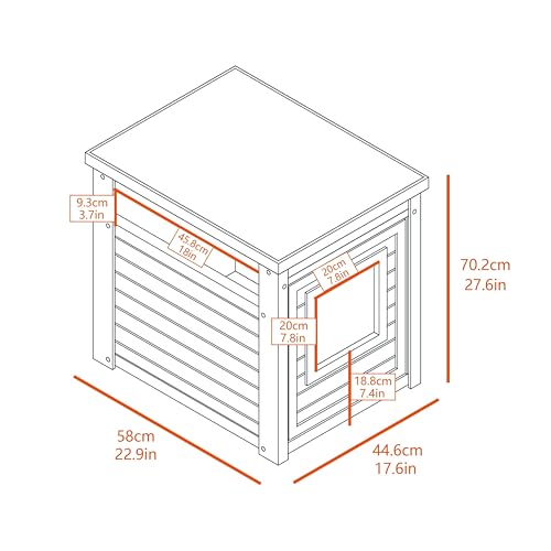 New Age Pet ECOFLEX Cat Box Cover and End Table with Litter Box Enclosure and a 10 Year Warranty Hides Unsightly Litter Box made with Moisture & Odor Resistant Composite Material - color: Grey, size: Standard