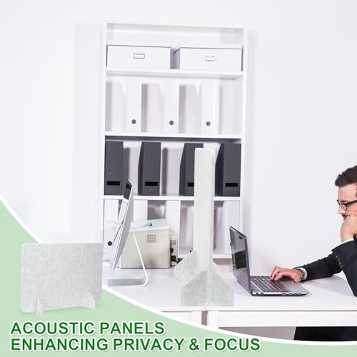 PATIKIL Desk Dividers 24" x 16",with 2Pcs Support Feet, Light Gray Style A - color: Light Gray Style a, size: 24" x 16"