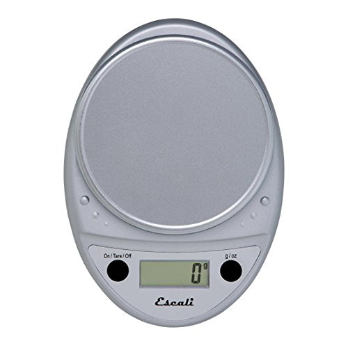 Escali Primo Digital Food Scale Multi-Functional Kitchen Scale and Baking Scale for Precise Weight Measuring and Portion Control, 8.5 x 6 x 1.5 inches, Chrome - color: Chrome