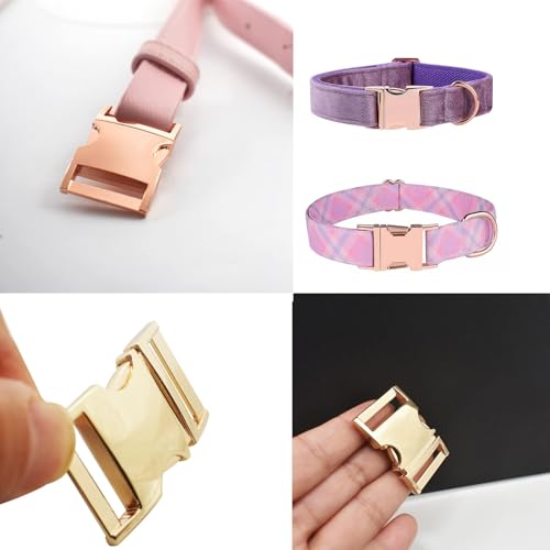 Buckle 6 pcs 5/8 inch(15mm) Quick Side Release Clips Metal Buckles for Straps Webbing Paracord Bracelet Dog Collar Backpack Belt, Light Gold - color: Light Gold, size: 5/8 inch