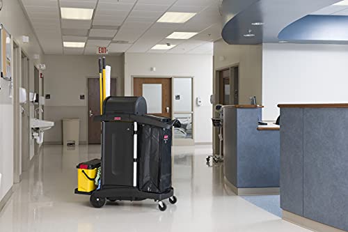 Rubbermaid Commercial Products Cleaning Cart Vinyl Bag, Black, 24-Gallon - color: Black, size: 24 Gallon