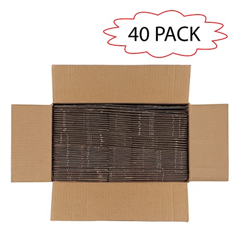 Calenzana 7x5x5 Shipping Boxes Set of 40, White Corrugated Cardboard Box for Mailing Packing Gifts Small Business - size: 7x5x5, style: 40 Pack