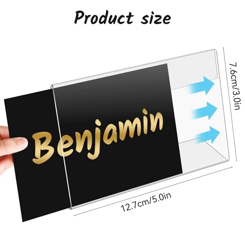 20 Pack Acrylic Photo Frames 3x 5 Inches Clear Picture Frames Plastic Collage Frames Flyer Display Vertical Slanted Back Stand Up Sign Holder for Office Desktop Photo Picture Menu Document