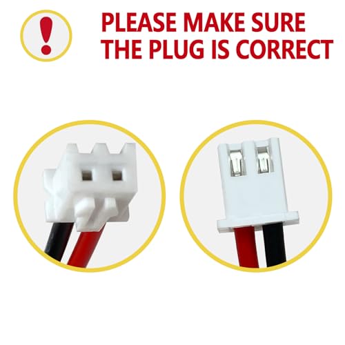 Ni-Cd 9.6V 900mAh BBAT0043A Exit Sign Emergency Light Battery, 2 Pack