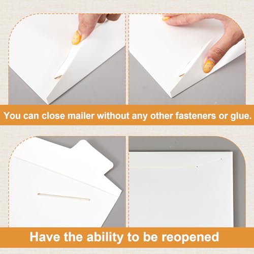 20 Pack 14x18 in Tab Lock Rigid Mailers Extra Large,White - color: White, size: 14 x 18 Inches