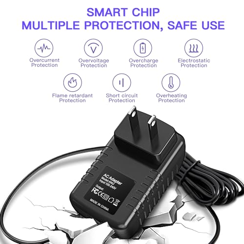 12V AC/DC Adapter Compatible with Cassida Omni-ID 2-in-1 Currency Counterfeit Detector and ID Verifier Identification Verification Lights Bill Checker DC12V 12VDC Power Supply Cord Charger