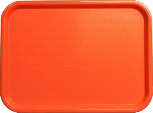 Carlisle FoodService Products Café Cafeteria Tray, Fast Food Tray for Restaurant or Commercial Use, 12" x 16", 24 Count, Orange - color: Orange, size: 12" x 16"