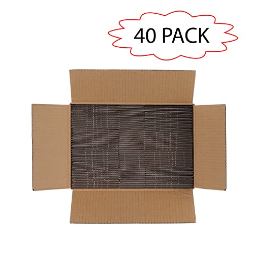 Calenzana 6x4x3 Shipping Boxes Set of 40, White Corrugated Cardboard Box for Mailing Packing Gifts Small Business - size: 6x4x3, style: 40 Pack