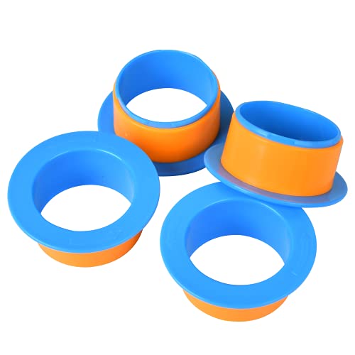 Shrink Wrap Handle, 2 Pairs Manual Stretch Wrap Dispenser for Shipping, Pallet, Packing and Moving Supplies, Fit for 2"- 2.75” Core Shrink Wrap Holder, Blue