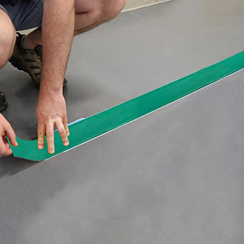 SmartSign Green 2 inch x 100 feet Floor Marking Tape, 32 mil Vinyl Floor Tape, Superior Mark Industrial Use Safety Tape with Beveled Edges, Strong Adhesive, for Gym/Warehouse/Courts - color: Green, size: 2" x 100'