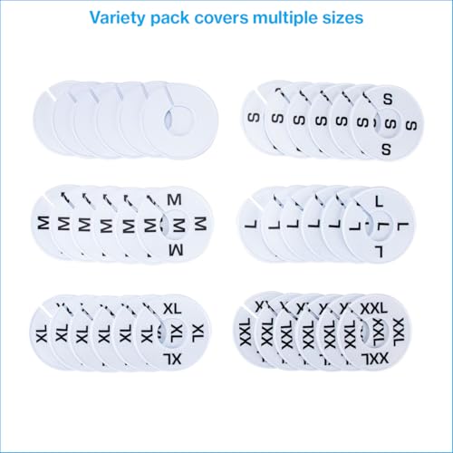 SSWBasics Round Size Divider for Hangrail (S-XXL) - 6 of Each