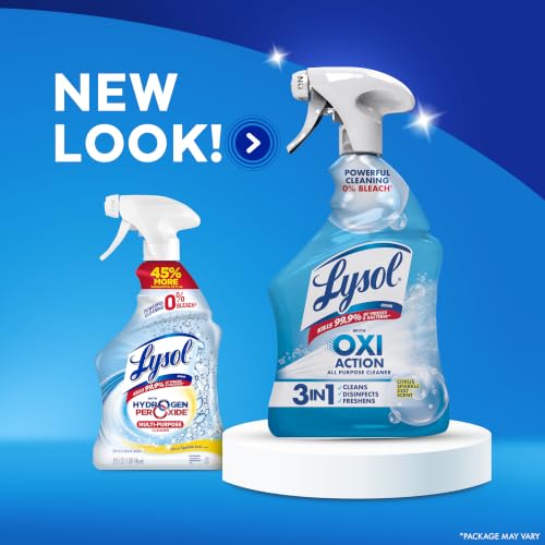Lysol All Purpose Cleaner Spray, OXI Action, 0% Bleach, Disinfectant, 32 oz