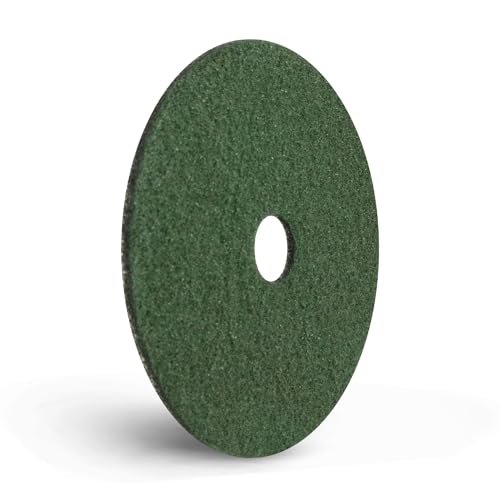 Americo Black Diamond Green Polishing and Daily Maintenance Floor Pad, 14" Diameter, 3000 Grit, 2 Pads/Case, Made in the USA - size: 14"