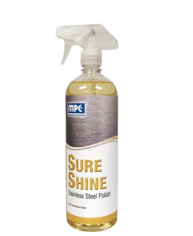 Sure Shine: Stainless Steel Cleaner & Polish, RTU, Quart (1 Each)