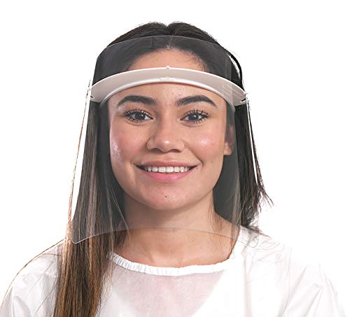 TOP BLOCK Face Shield REUSABLE - 3 Frames and 5 Shields