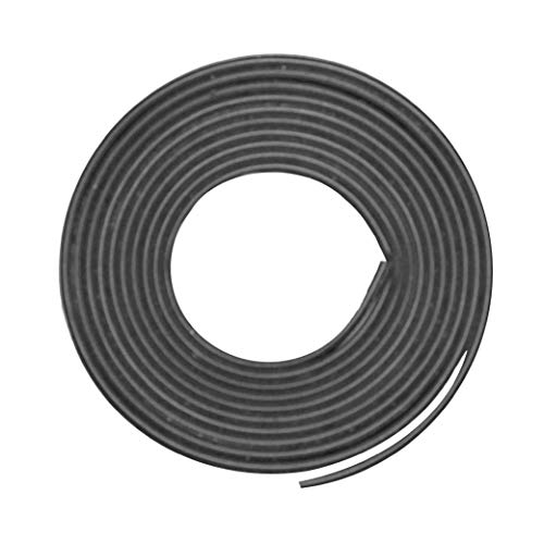 Fire/Smoke Self Adhesive Silicone Door Gasketing in black (5884S), (3/8" W x 3/16" H x 21' L) - color: Black, size: 21 ft.