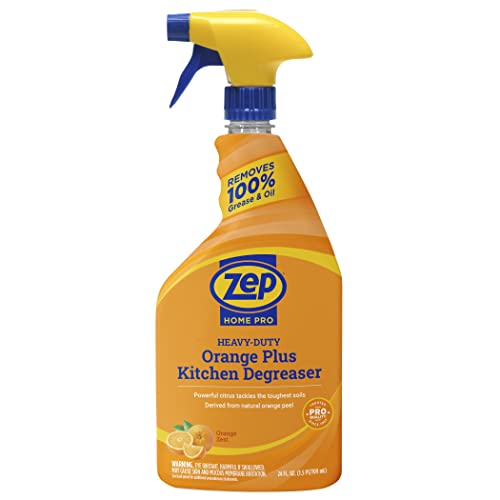 Zep Home Pro Orange Plus Kitchen Degreaser - 24 Fl. Oz. - R49506 - Pro Trusted Cleaning Power: Now in Refreshing Scents & Family Friendly Formulas (6)… - size: 24 Fl Oz (Pack of 6)