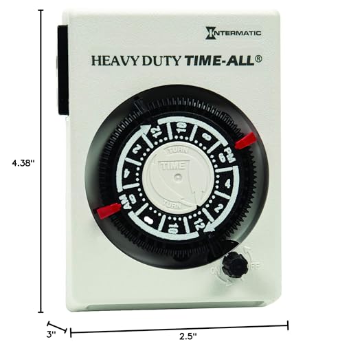 Intermatic HB114 Heavy-Duty Plug-in Air Conditioner and Appliance 240 VAC Timer