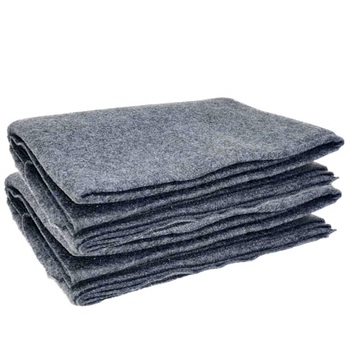 Vakly Emergency Throw Blanket 80 x 40 in (2 Pack) – Disposable Fleece Survival Blanket for Travel, Camping, Car Emergency Kit, Outdoor Use & Homeless Shelters, Gray