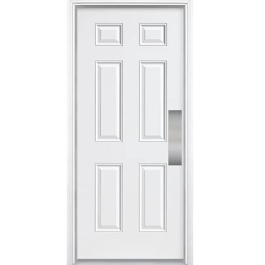 Deck the Door Decor | Door Push Plate - Screw Mount - Multiple Sizes & Finishes (Satin Nickel, 3 x 12) - color: Satin Nickel, size: 3 x 12"