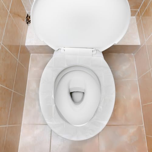 Healifty Disposable Toilet Seat Covers Toilet Seat Covers Disposable 2 Bags of 100 pcs Individually Packaged Cover Papers Water Barrier Papers for Travel Camping Office Home