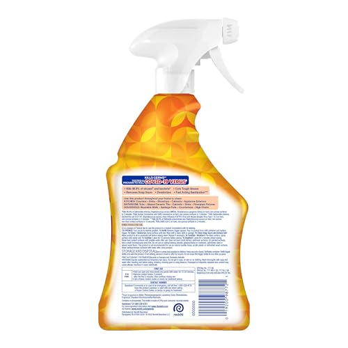 LYSOL Foaming Bathroom Cleaner & Disinfectant Spray, Mango Scent, 32 oz - style: Mango & Hibiscus