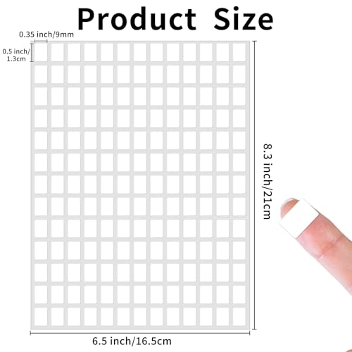 3040 Pcs Matte Small White Labels Stickers Blank Labels Removable Price Tags Labels Stickers for Jars Boxes File Folders Envelopes School Office Kitchen (13 X 9 mm) - size: 0.35 x 0.5 inch