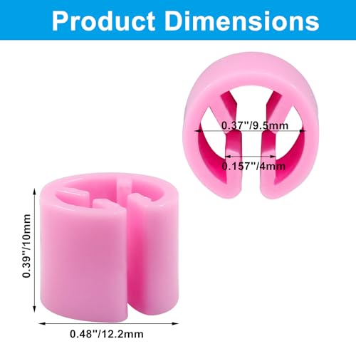 Clothes Hanger Marker Blank Clothing Tag Buckle, Pink - color: Pink