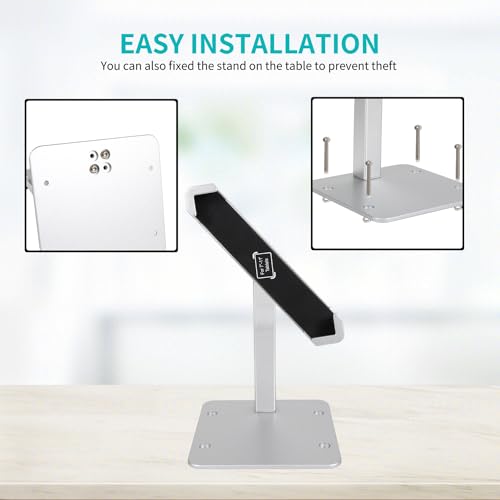 Anti Theft Tablet Stand for Desktop, Security Tablet Mount Retail Kiosk POS