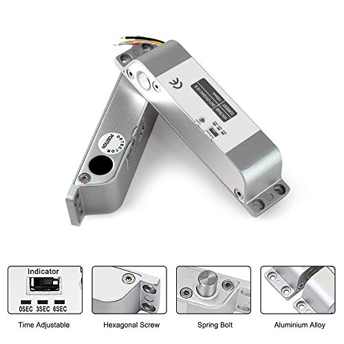 Electric Drop Bolt Lock DC 12V Fail Safe NC Mode Electronic Door Lock