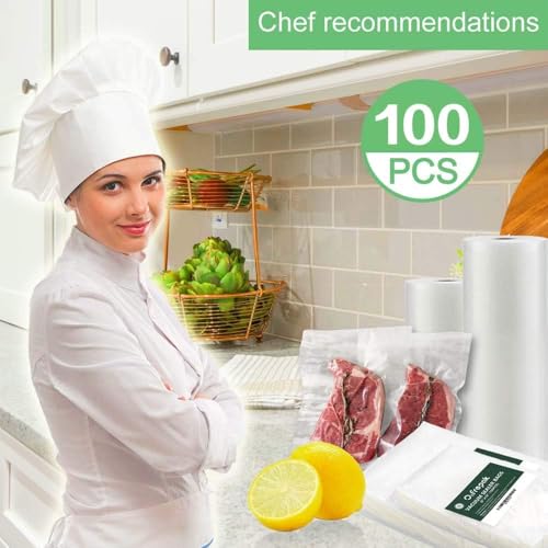 O2frepak Big Gallon 12"x16" Vacuum Sealer Bags 100ct for Food Storage - size: 12"x16"Plus Gallon Size(100count)
