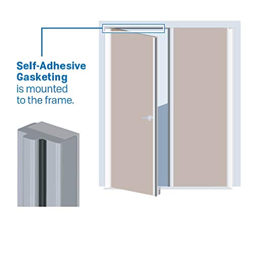 Fire/Smoke Self Adhesive Silicone Door Gasketing in black (5884S), (3/8" W x 3/16" H x 330' L) - color: Black, size: 330 ft.