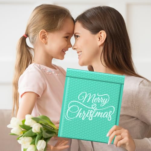 Fuxury 250Pack Teal Bubble Mailers 8.5x12" Medium Opaque Padded Envelopes - color: Teal, size: 8.5x12" 250PC