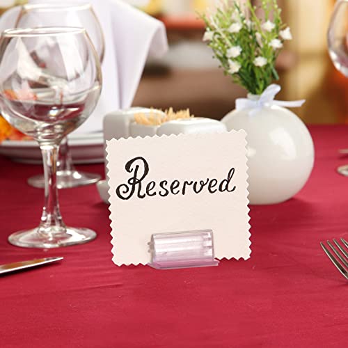 Eersida 50 Pcs Mini Self Adhesive Sign Holder
