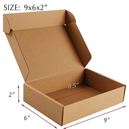 9x6x2 Brown Cardboard Corrugated Boxes 30 Pack, Shipping Boxes for Small Business Mailing Boxes, Mailer Packaging Boxes - color: Brown, size: 9 x 6 x 2