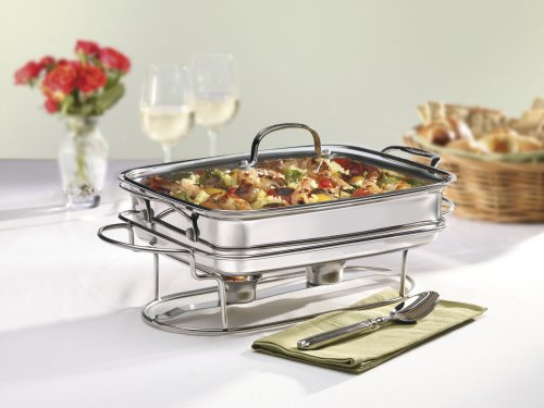 Cuisinart Classic Entertaining Collection 12-Inch, 5-Quart Stainless Rectangular Buffet Server, 7BSRT-31 - size: 5 Quarts