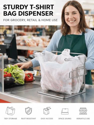 T-shirtplasticbag dispenser, plasticbagrack, suitable forbusiness