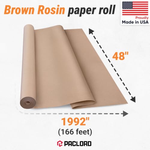 Floor Protection Natural Brown Rosin Paper 48" x 166 ft - style: 664 sq ft (48" x 166' Roll)