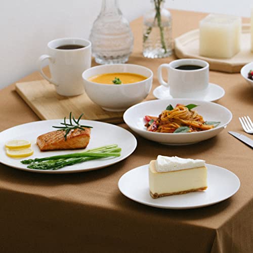 BTaT- White Dessert Plates, 8 inch, Set of 12, Small Plates for Appetizers (Pack of 2) - color: White, size: 8 inch, Set of 12 (Pack of 2)
