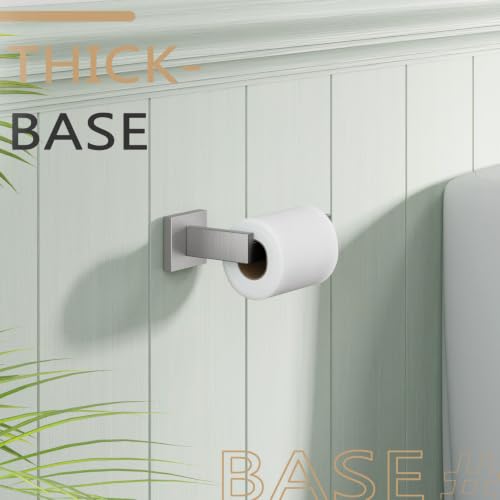 KOKOSIRI Toilet Paper Roll Holder Brushed Nickel Toilet Paper Holder Stainless Steel for Kitchen Bathroom Dispenser Wall Mounted, B2003BR - color: Brushed Nickel, size: Without Shelf(1 Pack)