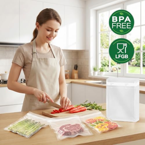 Bonsenkitchen Precut Vacuum Bags 120 Quart 8" x 12" - size: 8" x 12" 120pcs