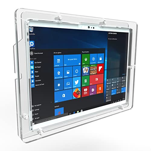 MS Surface Book 2 Security Anti-Theft Kit for Kiosk, POS, Store, Show Display (Wall Mount, Clear) - color: Clear, size: Wall Mount