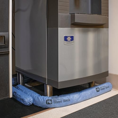 PIG Mildew-Resistant Absorbent Sock | Water Absorbing Snake | 3" W x 4' L | Absorbs Up to 1 Gal Per Sock | 12 Count | PIG105-BL - color: Blue, size: 3" W x 4' L, style: 12-Pack