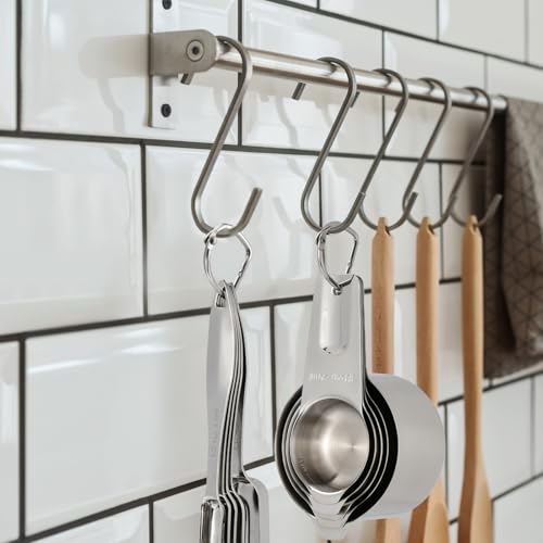 FANGSUN Stainless Steel Measuring Cups and Spoons Set of 10 - style: Spoons&Cups - Set of 10