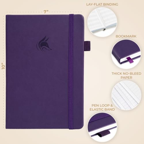 Clever Fox Check Register Book, Checkbook Ledger, 7x10 Purple - color: Purple, size: Smaller than A4 (7" x 10")