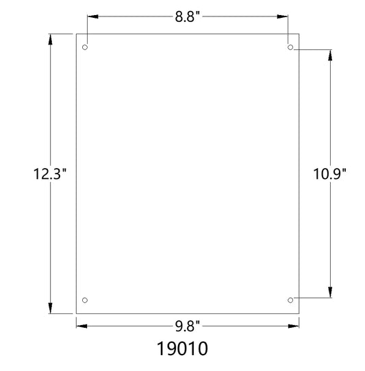 FixtureDisplays® 8.5 x 11" Acrylic Picture Frame Acrylic Sign Holder with Standoff Hardware 19010NEW-FBA