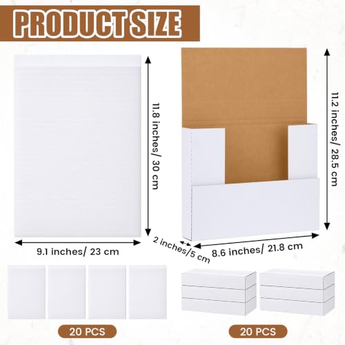 40 Pcs Shipping Box Mailers for Dvd Cd Mailing Boxes Cardboard