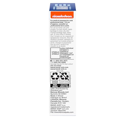 BAND-AID Brand Adhesive Bandages, Nickelodeon Paw Patrol, Assorted, 20 Ct - size: 20 Count, style: Paw Patrol
